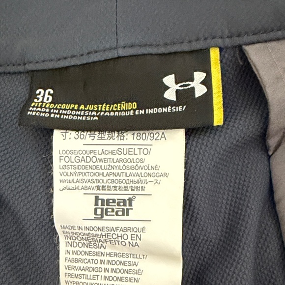 Men's Dark Blue Golf shorts - Picture 2 of 5